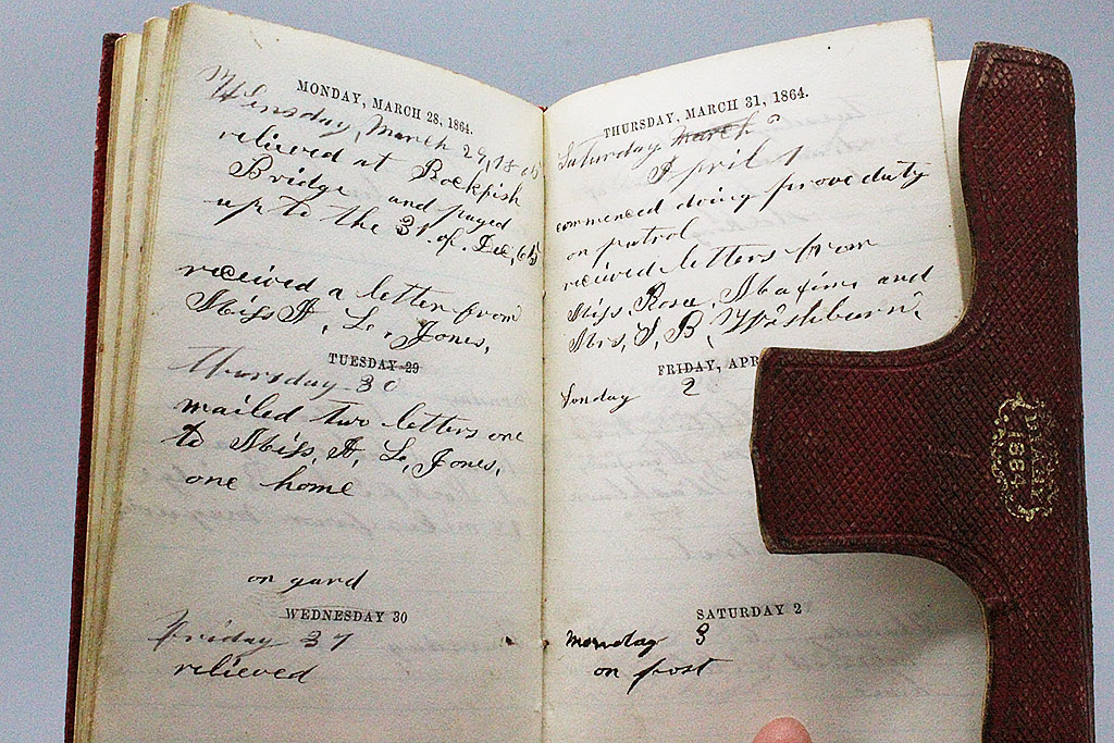 American Civil War 1864 Diary . CWR450 Time Traveler Militaria