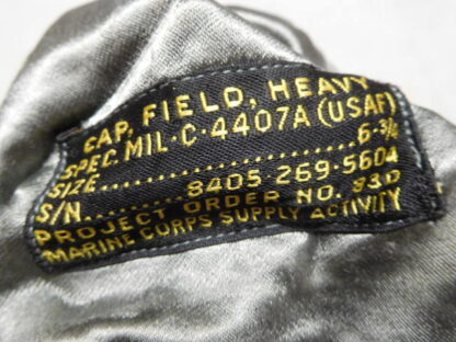 US Heavy Field Cap 50s USAF - Sz 6 3/4 . HU888 - Image 4