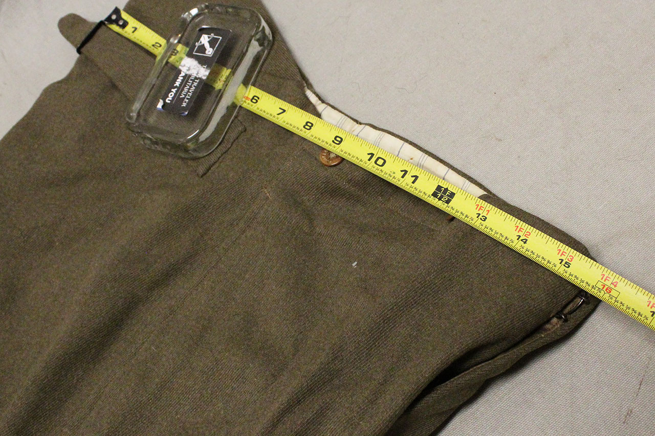 WW1 British Officer Trousers Named . BMX123 - Time Traveler Militaria