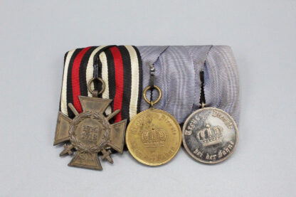 Imperial German Three Medal Bar . IMD474
