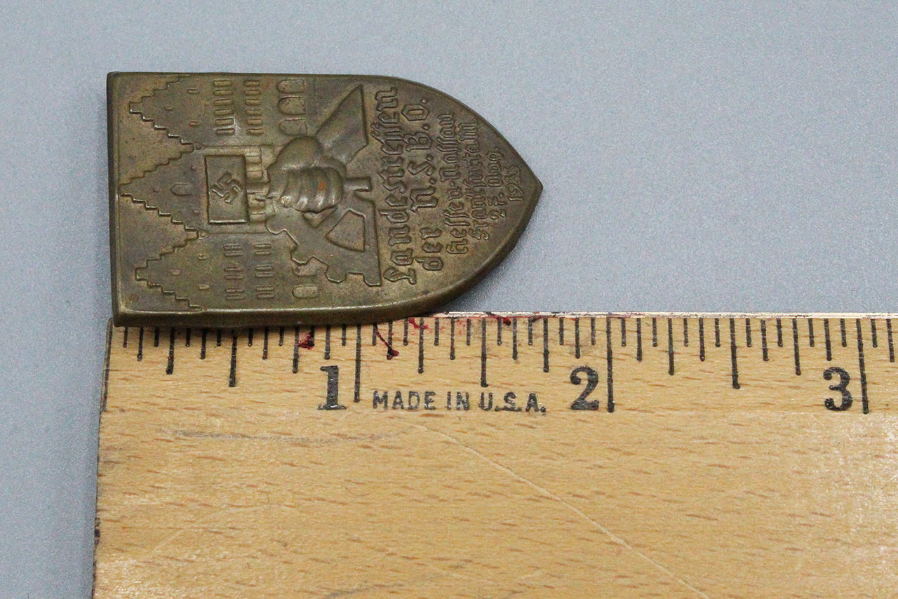 WW2 German 1933 NSBO Tinnie . PIN212 - Time Traveler Militaria