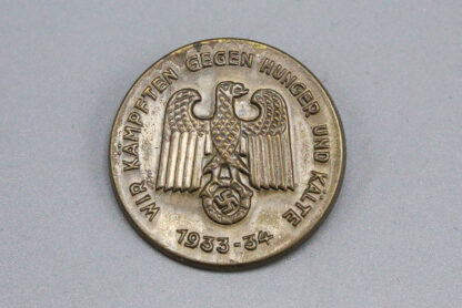 WW2 German War Against Hunger 1933-34 Tinnie . PIN252
