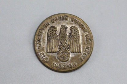 WW2 German War Against Hunger 1933-34 Tinnie . Pin1058