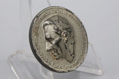 WW2 German Gauleiter Hans Schemm 1935 Tinnie . PIN1065 - Image 2