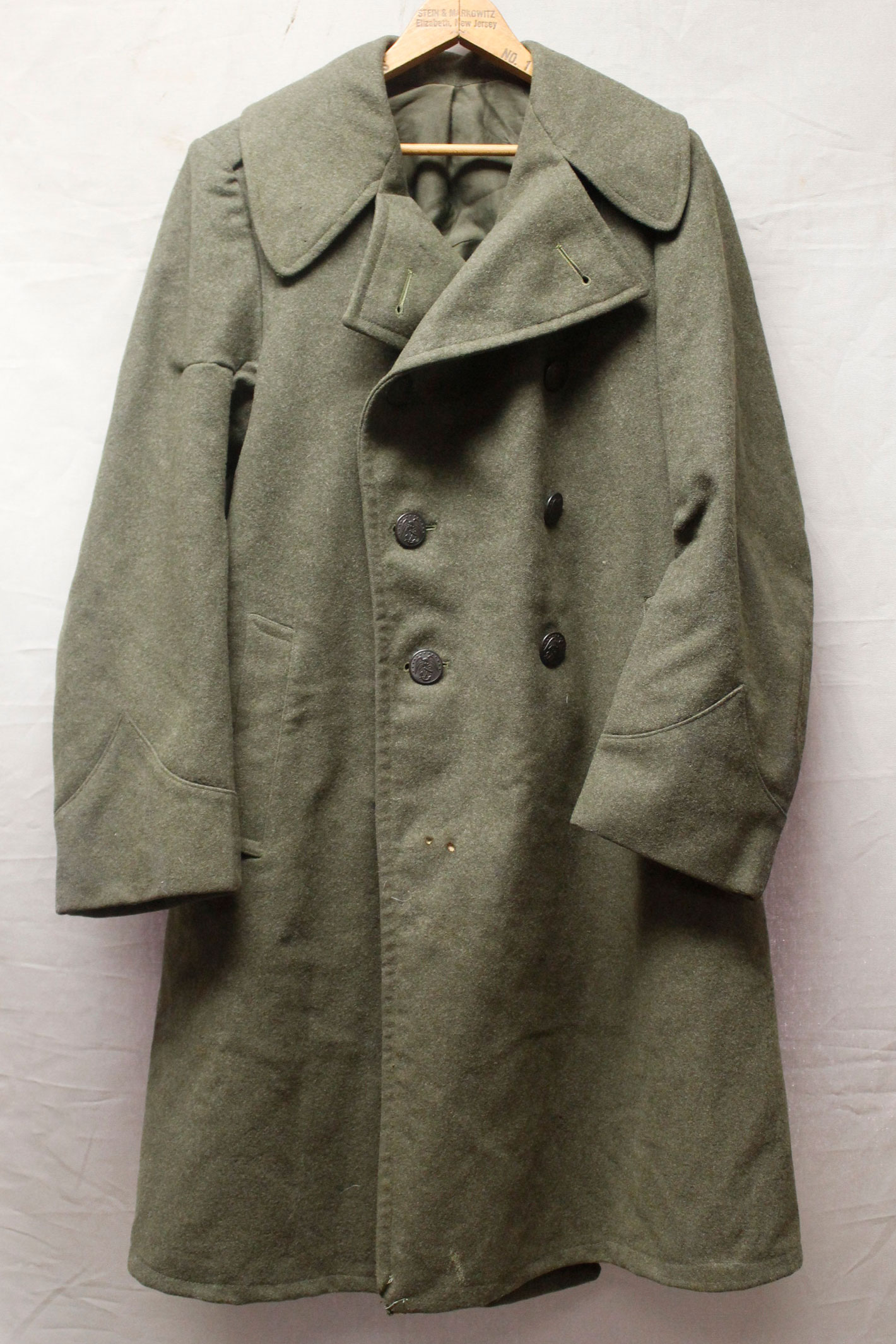 USMC WW2 Winter Wool Overcoat 1-S 1940-41 . UA895 - Time Traveler Militaria