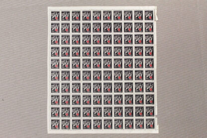 WW2 German Sheet Red Cross stamps . GD833