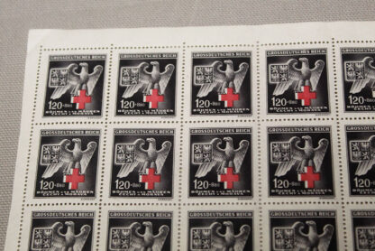 WW2 German Sheet Red Cross stamps . GD833 - Image 2