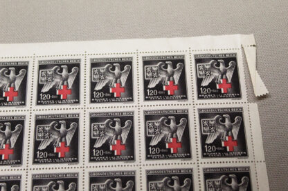 WW2 German Sheet Red Cross stamps . GD833 - Image 3