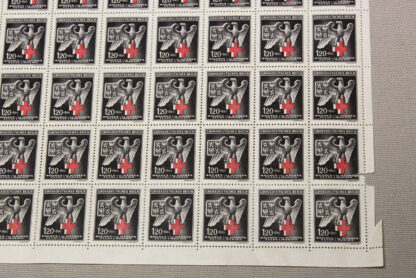 WW2 German Sheet Red Cross stamps . GD833 - Image 4