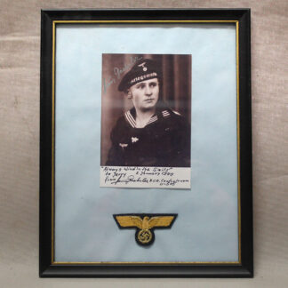 Framed Kriegsmarine Photo w/eagle . gd3012cxgs