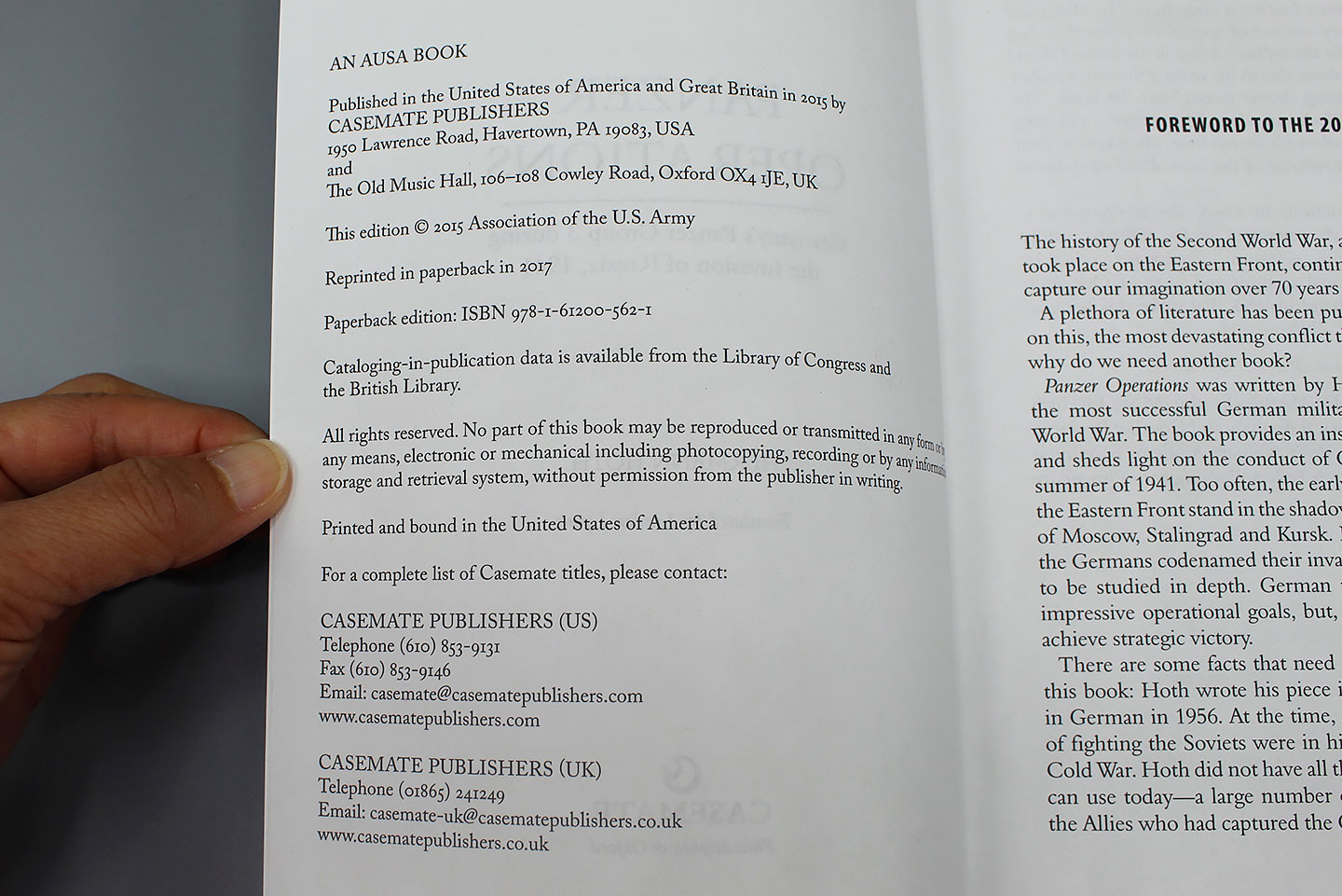 Panzer Operations book w/WW2 Hoth pic in car . GD851 - Image 2