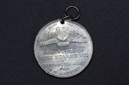 British King Edward VIII 1937 Coronation Medal . BM488 - Image 3