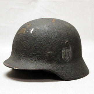 WW2 German M35 DD Army Textured Camo Combat Helmet . HG1024
