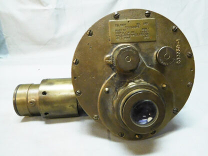 US Navy WW2 Ship Gun Telescope Mark 74 dated 1943 . FLU1605