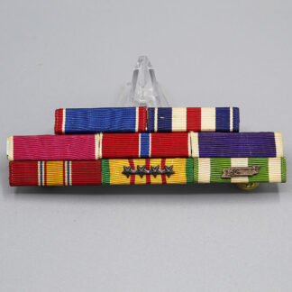 WW2 US 2 Place Navy Ribbon Bar . FLU648 - Time Traveler Militaria