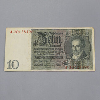 German 10 Reichsmark Note 1929 . COIN124