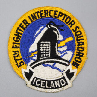 USAF 57th Fighter Interceptor Squadron Iceland Patch . USP1058