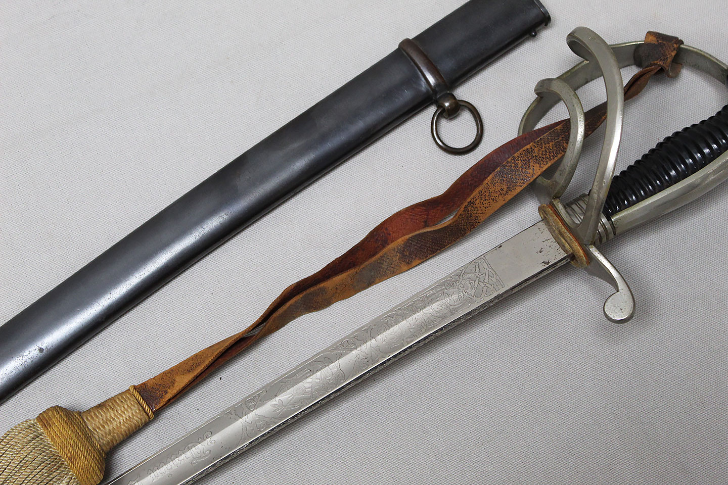 Imperial German Sword Train Batt Engraved Blade Sgi69 Time Traveler Militaria