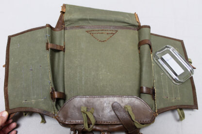 Imperial Japanese Army Leather Backpack . NNJ251 - Image 10