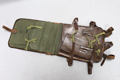 Imperial Japanese Army Leather Backpack . NNJ251 - Image 6