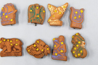 WW2 German Clay Star Series Donation Tinnie Group . PIN456 - Image 3