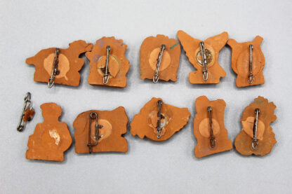 WW2 German Clay Star Series Donation Tinnie Group . PIN456 - Image 5
