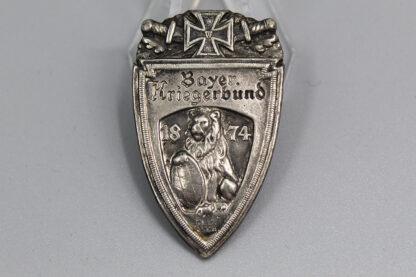 Imperial German Bayer Kriegerbund 1874 Tinnie . IMD400