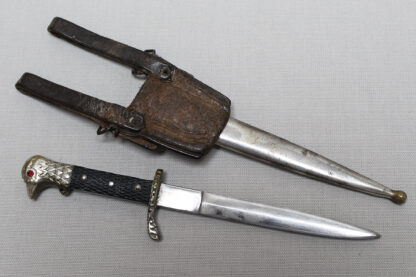 WW2 Royal Romanian Army Officer Dagger with hanger . D509 - Image 7