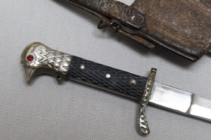 WW2 Royal Romanian Army Officer Dagger with hanger . D509 - Image 9