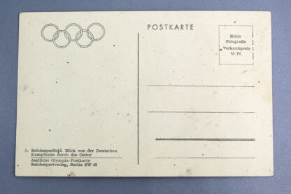 WW2 German Olympic Postcard . GD870 - Image 2