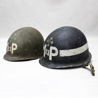 US WW2 Front Seam Helmet Repaint . HU1084