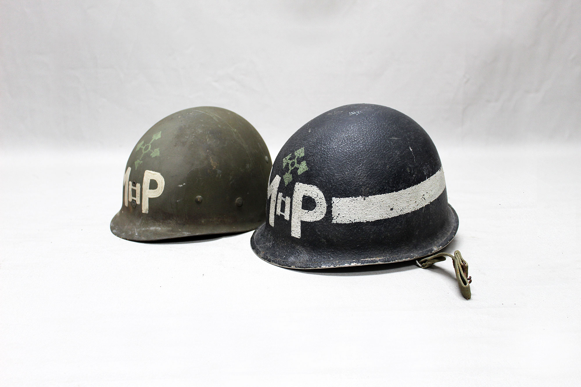 US WW2 Front Seam Helmet Repaint . HU1084 Time Traveler Militaria