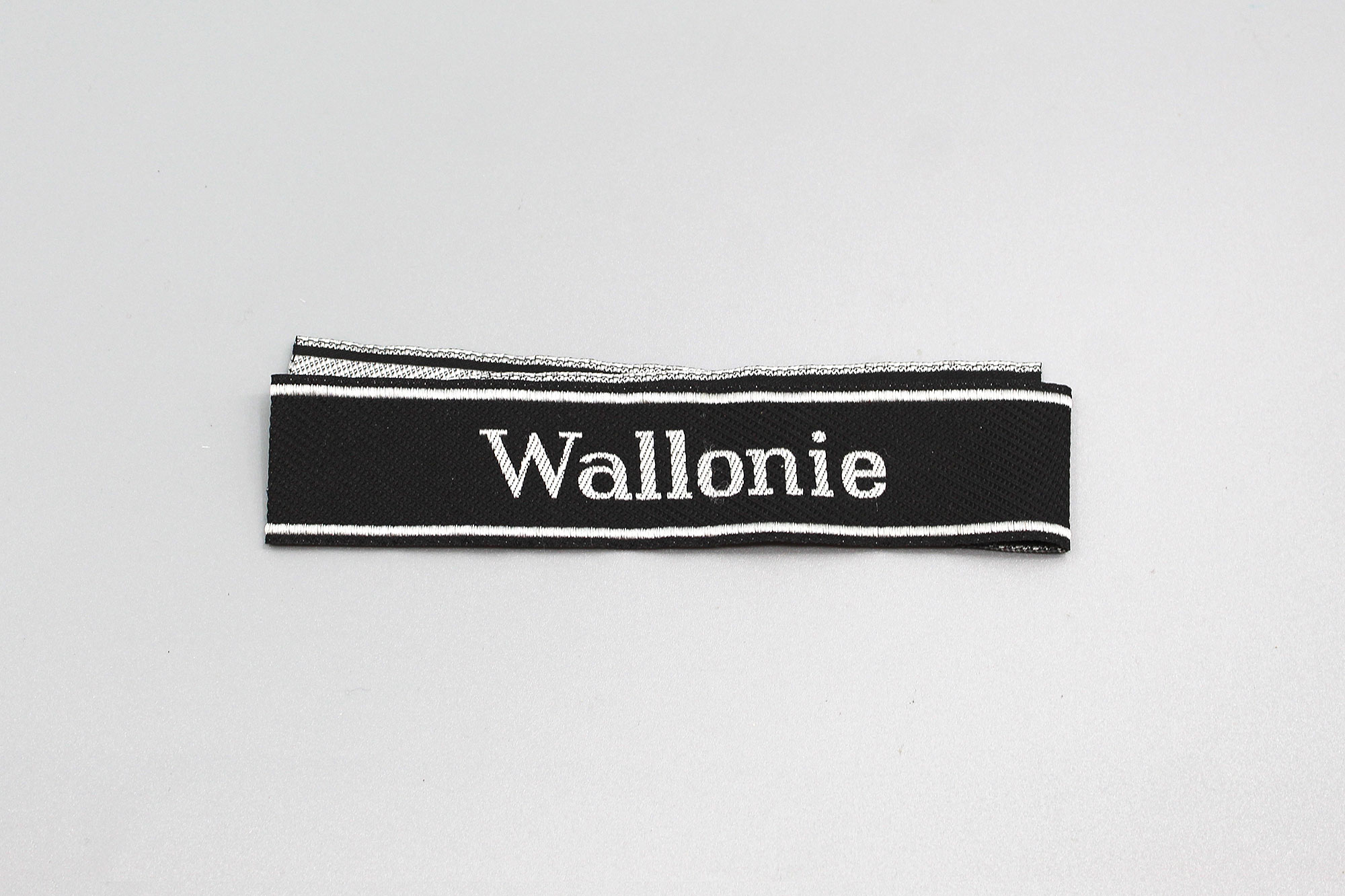 REPRODUCTION: WW2 German SS EM Wallonie Cuff Title . REPO166