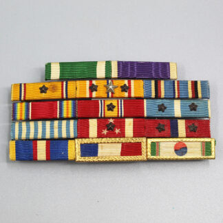 WW2 US 2 Place Navy Ribbon Bar . FLU648 - Time Traveler Militaria