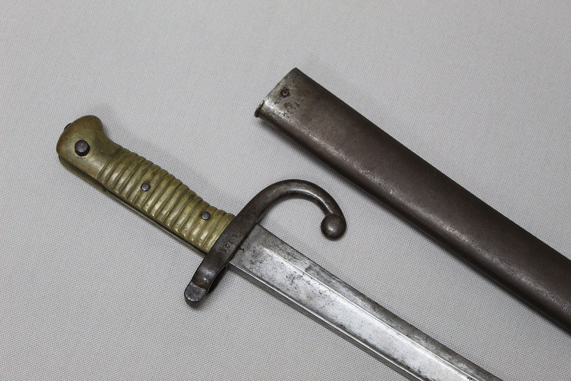 French M1866 Chassepot Sword Bayonet – St. Etienne 1868 . BAYO315 - Time  Traveler Militaria
