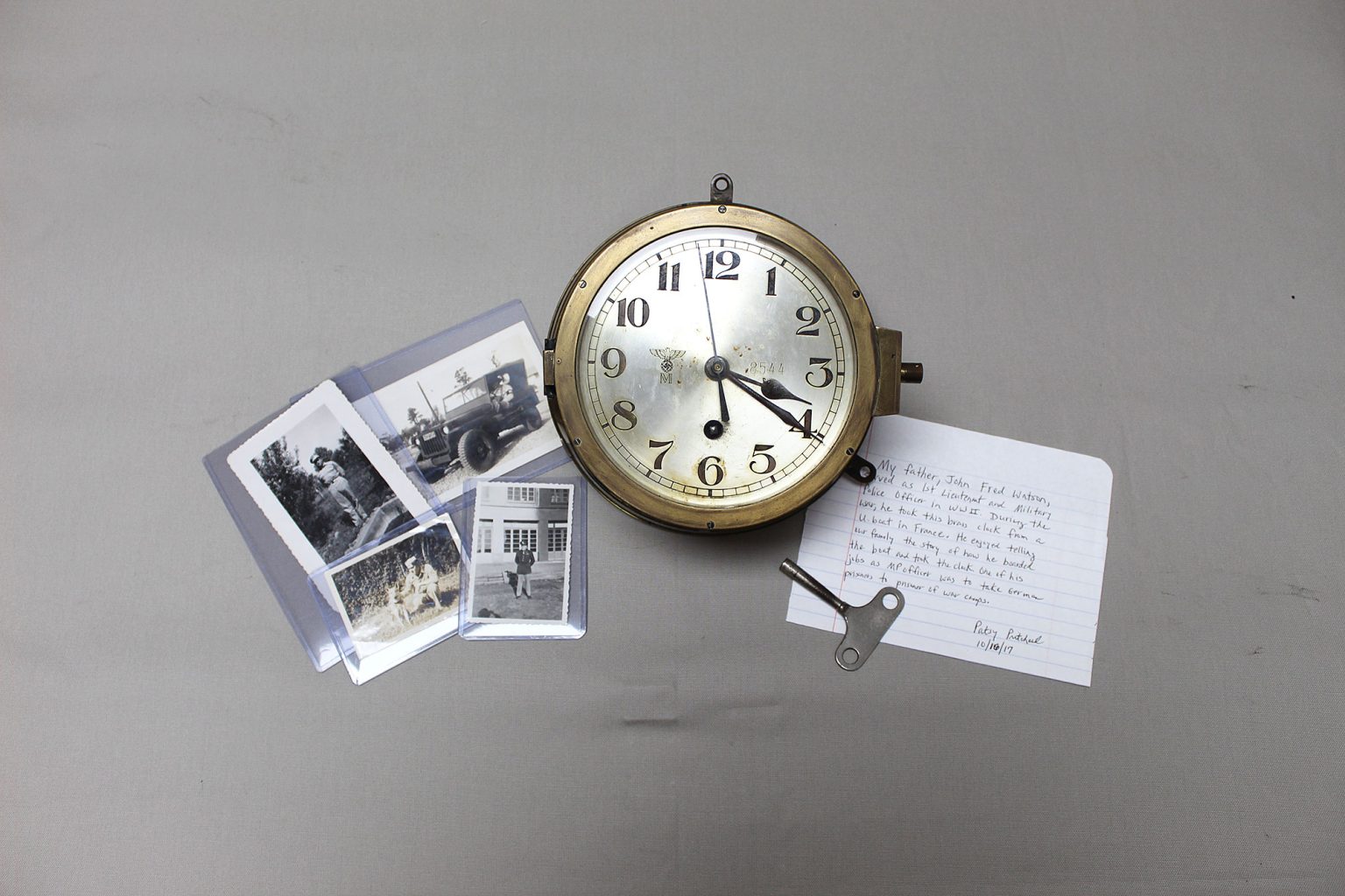 WW2 German Kriegsmarine UBoat Clock . SP131 Time Traveler Militaria