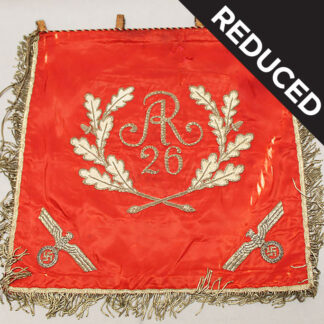 WW2 German Army 26th Regt Trumpet Banner . SP125