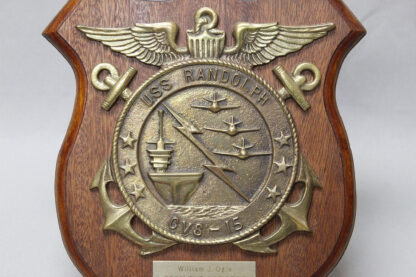 SOLD US Navy Plaque USS Randolph (CVS-15) . FLU3469 - Image 2