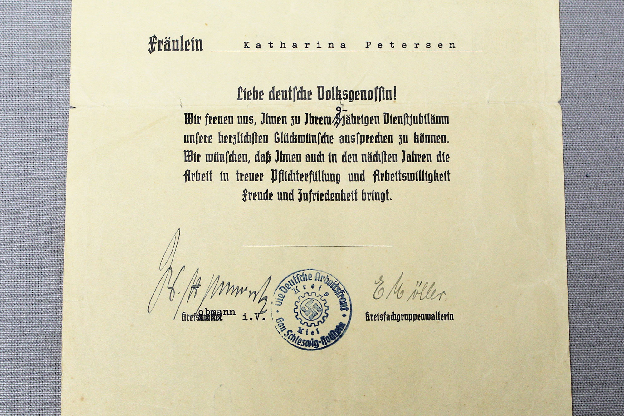 Ww2 german daf document gd898 time traveler militaria