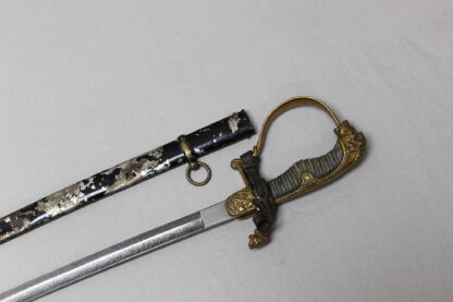 Imperial German Artillery Lion Head Sword - Triple Engraved Blade . SGi80