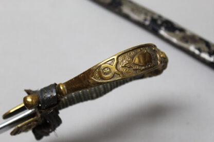 Imperial German Artillery Lion Head Sword - Triple Engraved Blade . SGi80 - Image 15