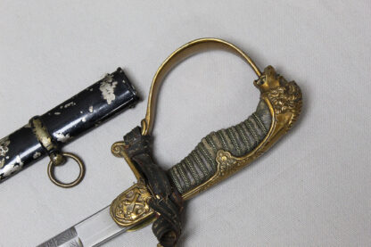 Imperial German Artillery Lion Head Sword - Triple Engraved Blade . SGi80 - Image 3