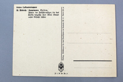 WW2 German Paratrooper Postcard . GD454 - Image 2
