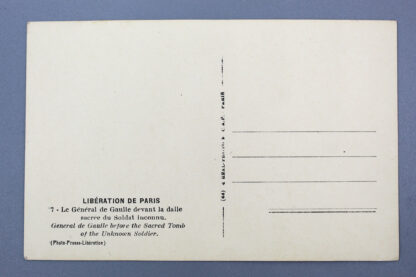 WW2 French Postcard - Liberation de Paris 7 . GD908 - Image 2