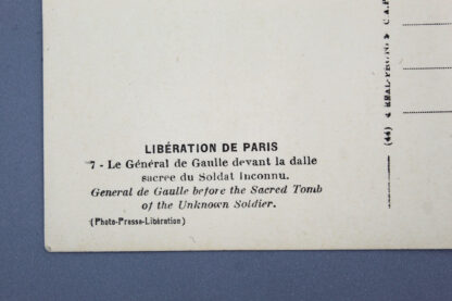 WW2 French Postcard - Liberation de Paris 7 . GD908 - Image 3