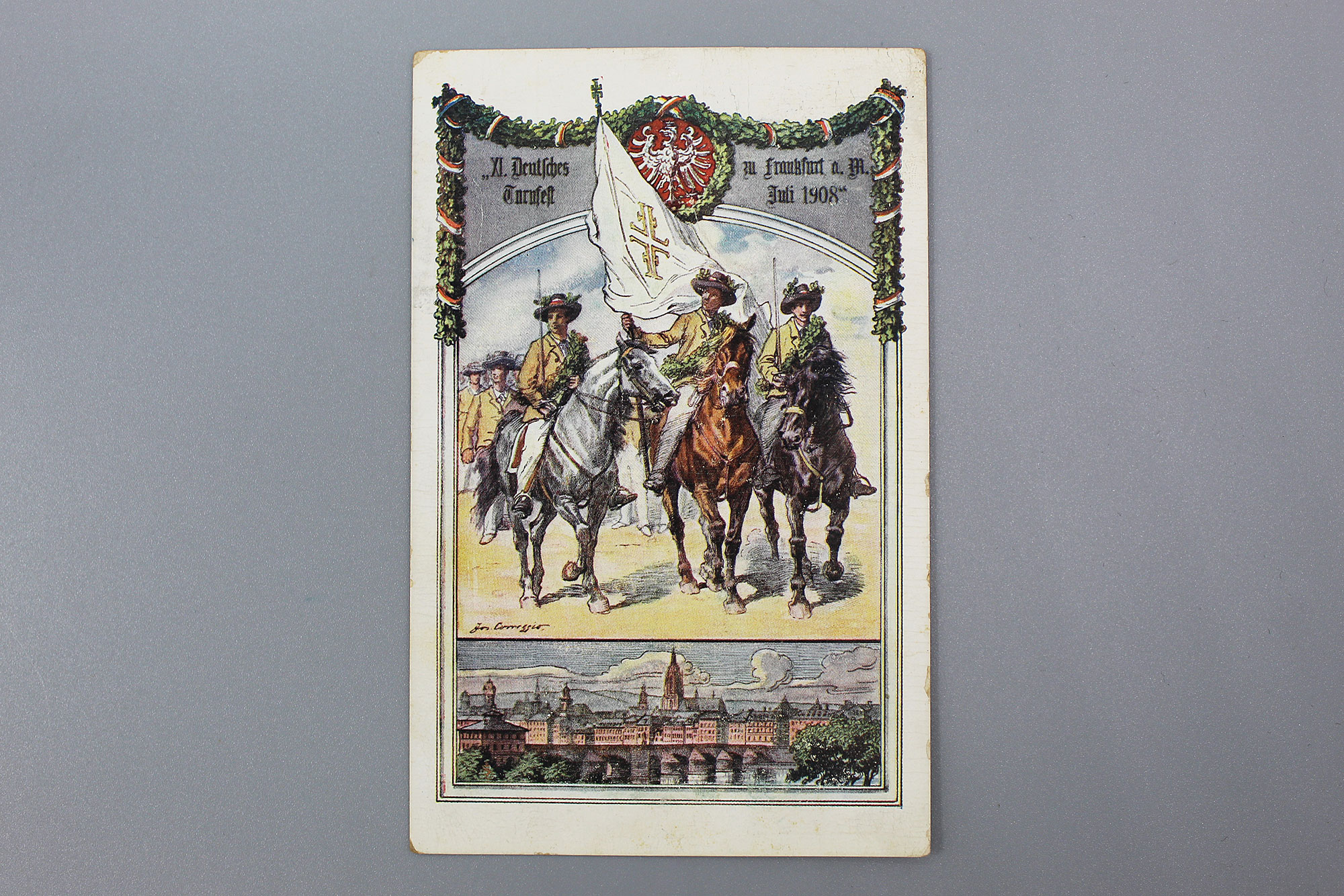 Imperial German Postcard July 1908 Frankfurt GD914 Time Traveler imperial-german-postcard-july-1908-frankfurt-gd914-time-traveler