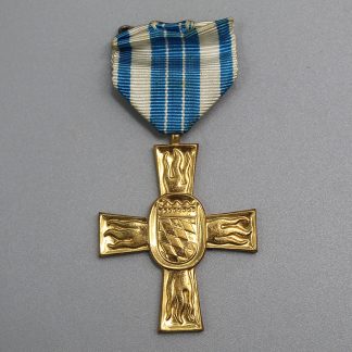 Bavarian 50 yr Fire Service Merit Cross – Post-ww2 . GO4980