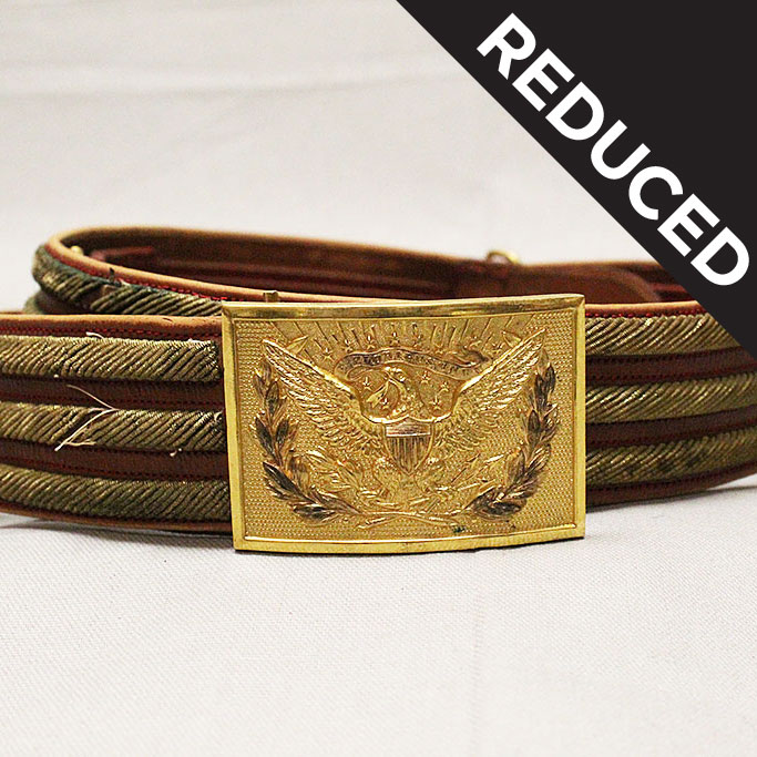 US Army General's Full Dress Belt - Circa 1880-1890s M.C. Lilly . FLU2003