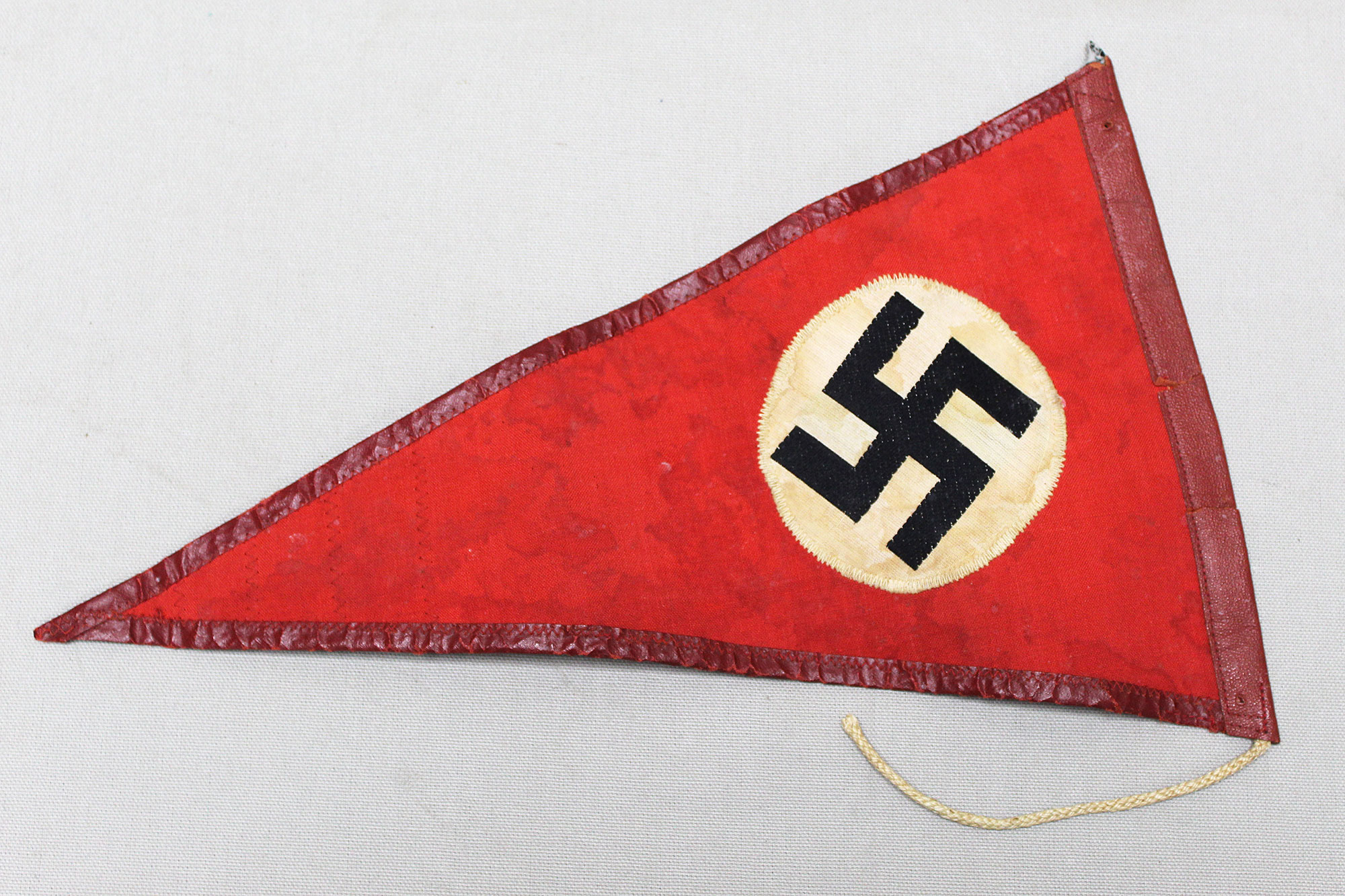 WW2 German NSDAP Vehicle Pennant Leather Edge . GF166 - Image 5