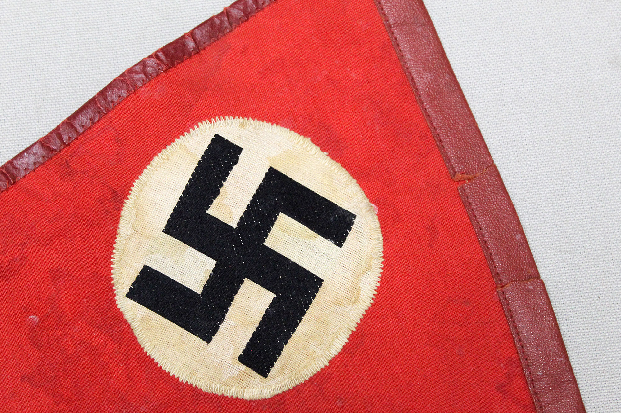 WW2 German NSDAP Vehicle Pennant Leather Edge . GF166 - Image 6